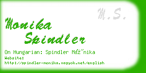 monika spindler business card